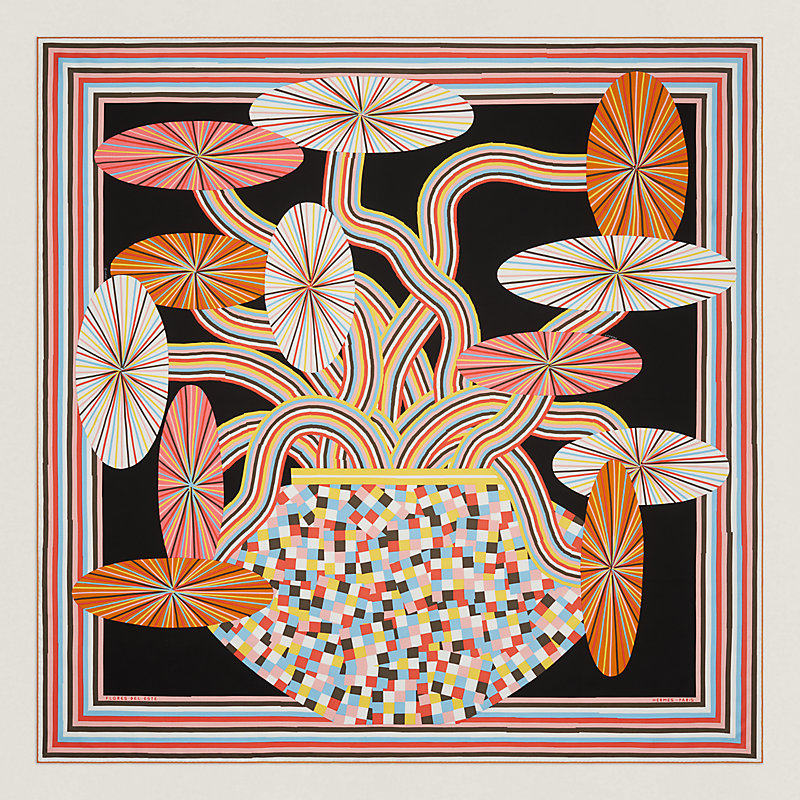 Hermes 2024 floral scarf